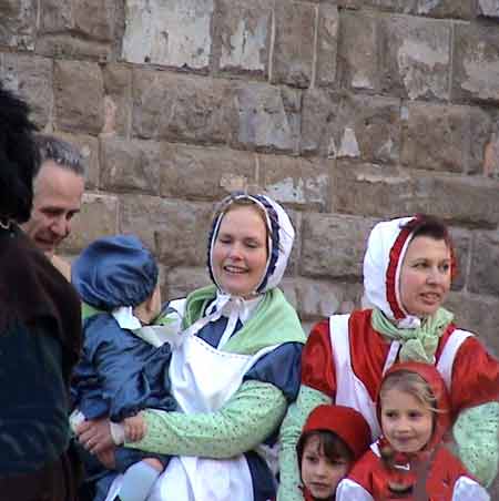 Famigliola svedese in costume