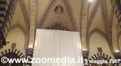 Cappella Maggiore coperta dal telone