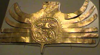 Ornamento per la testa cdella cultura Nasca (Perù)