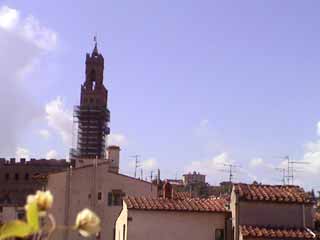 La Torre di Arnolfo e forte Belvedere dall'alto
