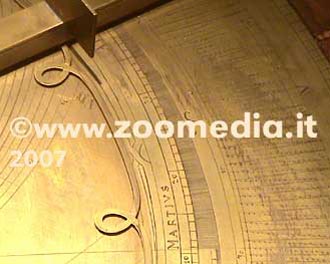 Particolare del grande Astrolabio "a tavola"