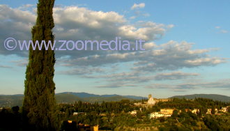 San Miniato con le colline di Firenze e del San Donato