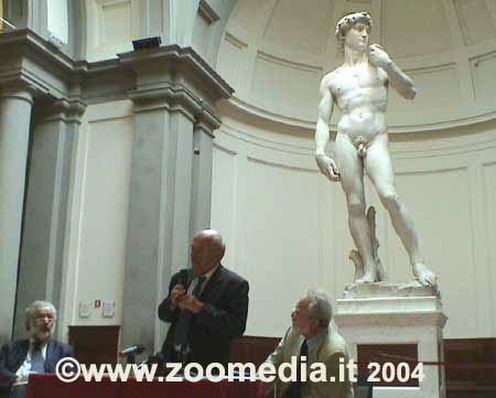 Conferenza negli spazi della Tribuna del David - Galleria dell'Accademia Firenze