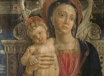 Madonna e il Bambino primadella ripulitura